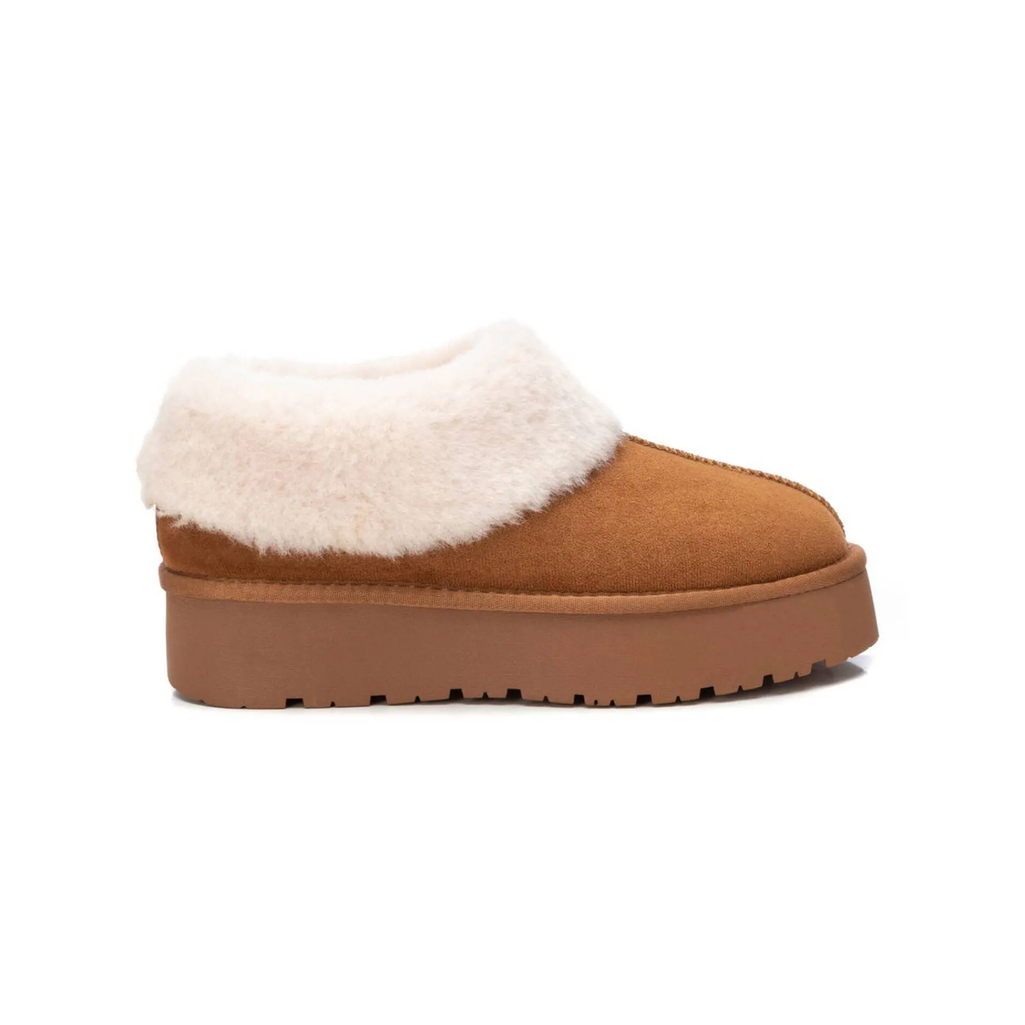 Bottines En Boots|Schoenen<Xti Gevoerde slip-on boots karamel