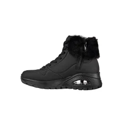 Baskets En Sneakers|Schoenen<Skechers Gevoerde sneakers met hoge schacht Uno Rugged - Fall Air zwart
