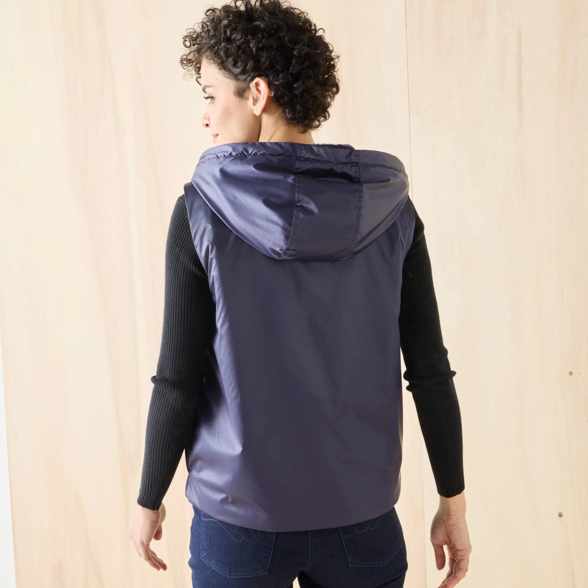 Parka En Donsjas<Blancheporte Gevoerde, waterdichte parka, mouwloos marine