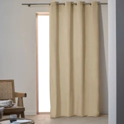 Gordijn, Glasgordijn & Store<Blancheporte Gordijn in ribvelours beige