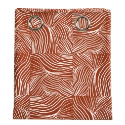 Gordijn, Glasgordijn & Store<Blancheporte Gordijn met 'pootjes' print terracotta / naturel