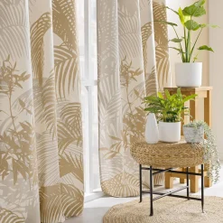 Gordijn, Glasgordijn & Store<Blancheporte Gordijn met tropische print naturel
