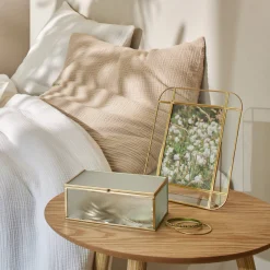 Feestdecoratie|Decoratieartikel<Blancheporte e fotolijst om neer te zetten goudkleurig