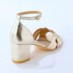 Sandalen En Espadrilles|Schoenen<Blancheporte e sandalen met hak goudkleurig