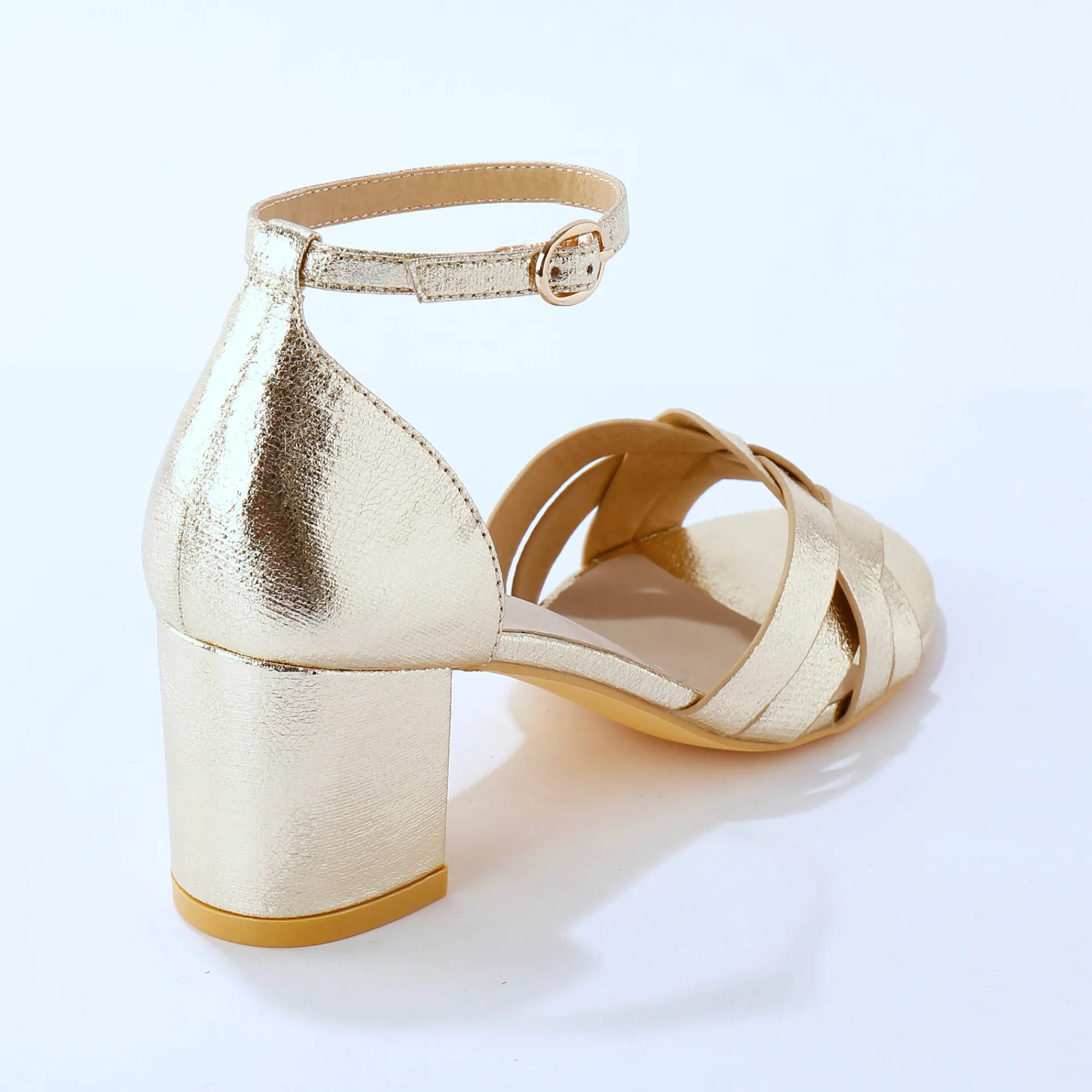 Sandalen En Espadrilles|Schoenen<Blancheporte e sandalen met hak goudkleurig