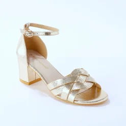 Sandalen En Espadrilles|Schoenen<Blancheporte e sandalen met hak goudkleurig