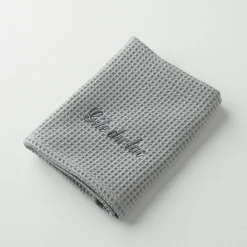 Badhanddoek<Blancheporte Handdoek in bijenraattricot Colombine®, personaliseerbaar - 240 g/m2 grijs