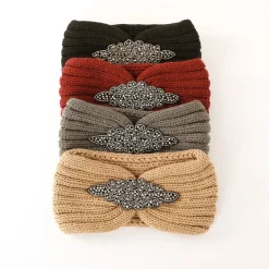 Accessoires En Juwelen<Blancheporte Headband in tricot met juweel beige