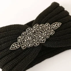 Accessoires En Juwelen<Blancheporte Headband in tricot met juweel zwart