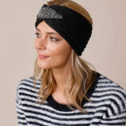 Accessoires En Juwelen<Blancheporte Headband in tricot met juweel zwart