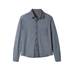 Feestoutfits Heren|T-Shirt, Hemd En Polo<Blancheporte Hemd in piquétricot, lange mouwen gespikkeld blauw