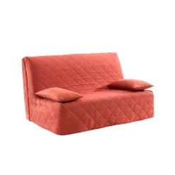 Zitbankhoes<Blancheporte Hoes in zeildoekstof voor BZ-zitbank terracotta