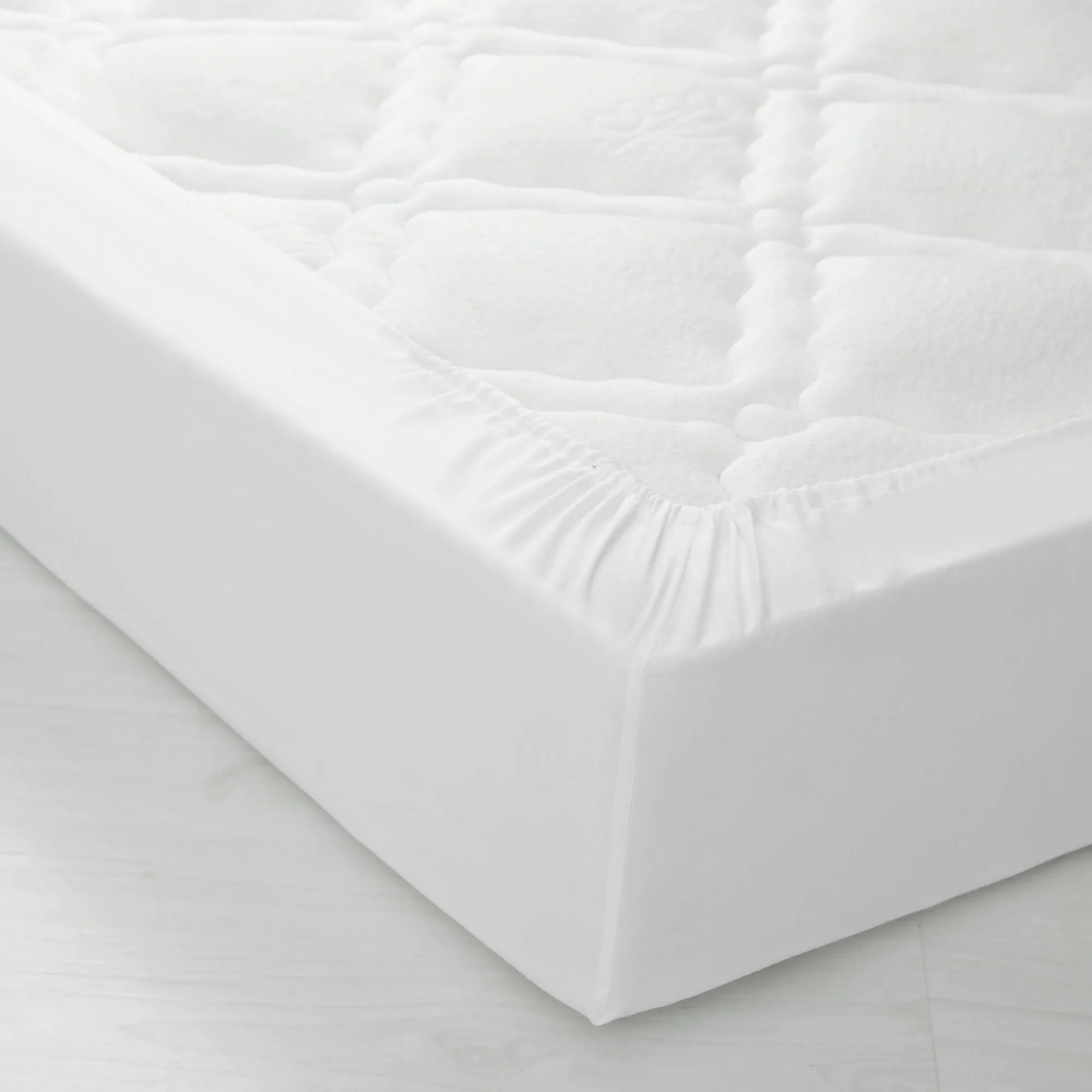 Hoeslaken<Colombine Hoeslaken in effen jersey, hoeken van 26 cm wit