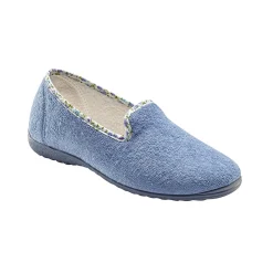 Sloffen|Sloffen<Blancheporte Hoge pantoffels - badstof jeans