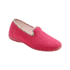 Sloffen|Sloffen<Blancheporte Hoge pantoffels - badstof fuchsia