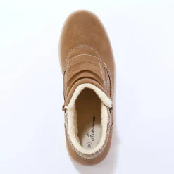 Baskets En Sneakers|Schoenen<Blancheporte Hoge sneakers met gebreide rand taupe