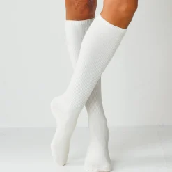 Panty’s, Kniekousen En Sokken<Blancheporte Hoge sokken in ribtricot - set van 2 paar zwart + beige