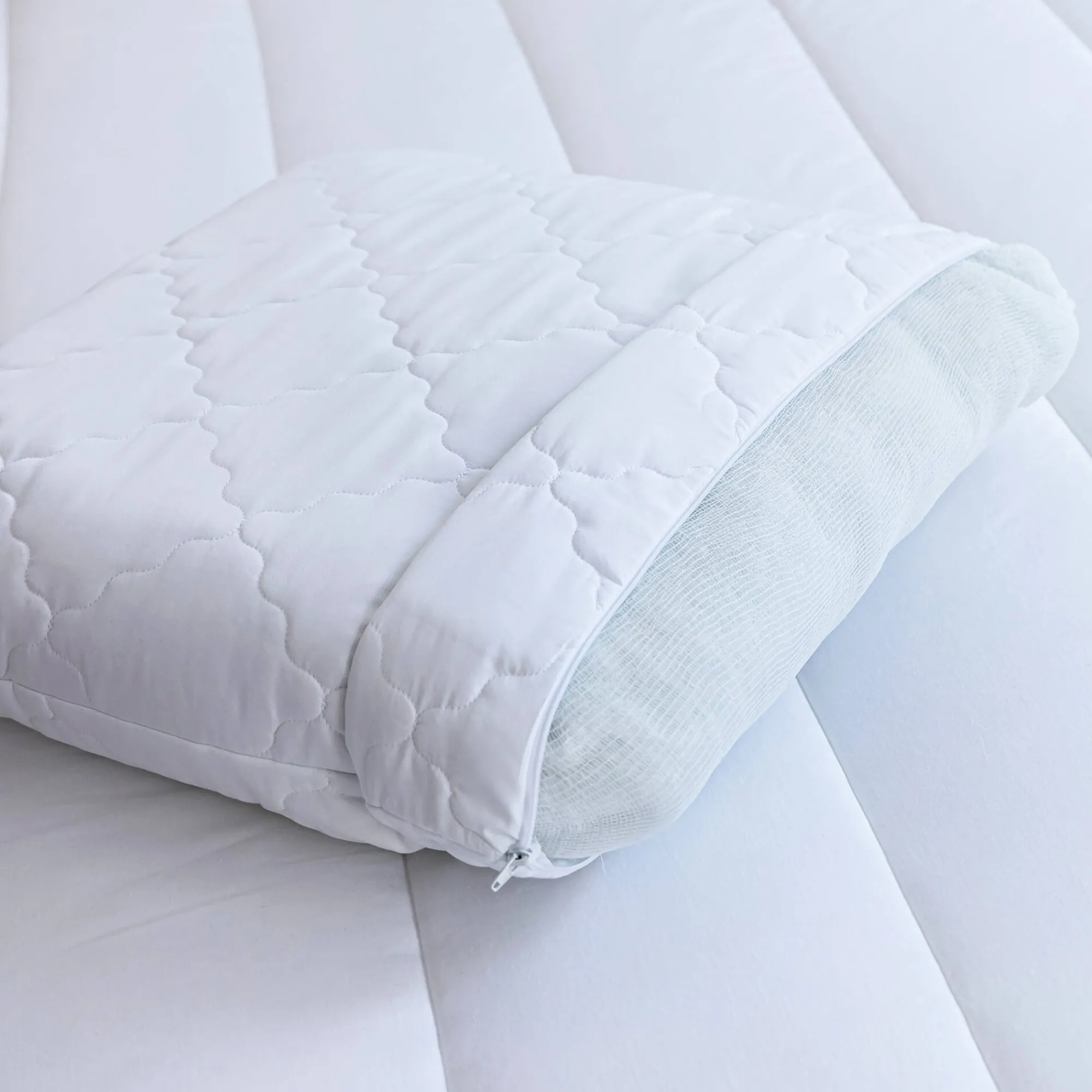 Hoofdkussen<Blancheporte Hoofdkussen voor de nek, stevig comfort wit