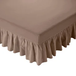 Integrale Bedrok<Blancheporte Integrale bedrok met fantasiestrook taupe