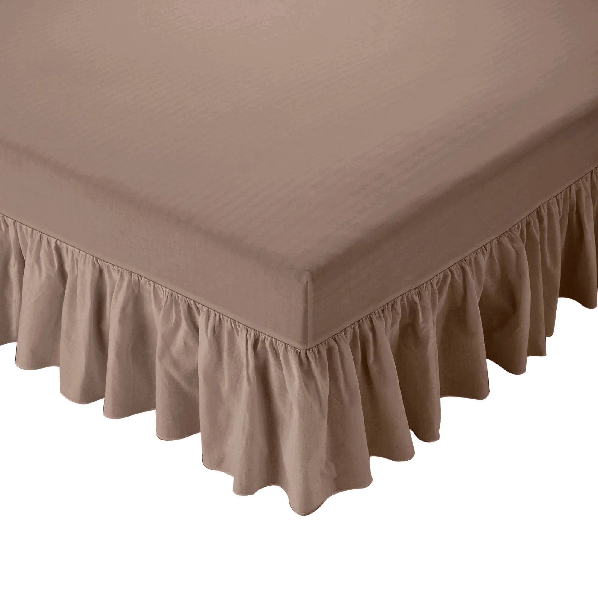 Integrale Bedrok<Blancheporte Integrale bedrok met fantasiestrook taupe