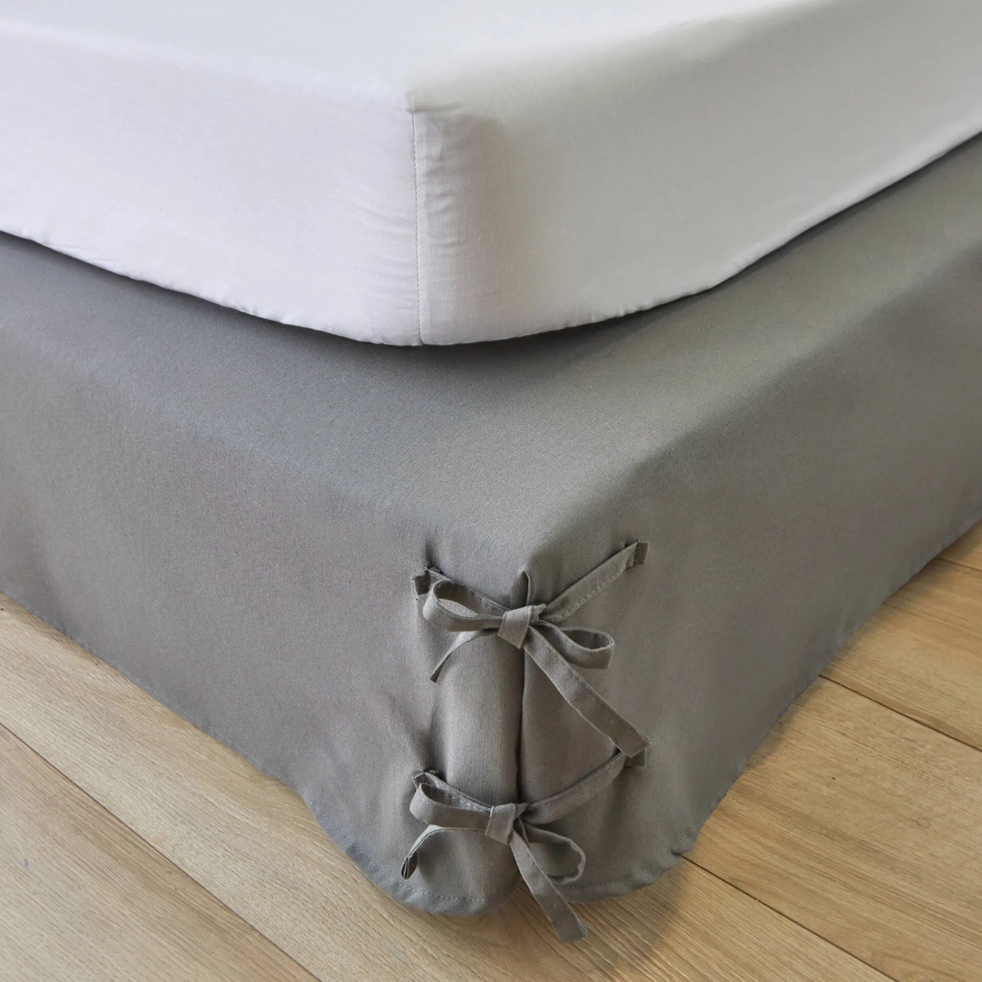 Integrale Bedrok<Blancheporte Integrale bedrok met strook en striklintjes met zakjes grijs