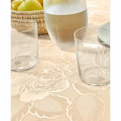 Feesttafel|Tafellaken En Tafelloper<Blancheporte Jacquard tafellaken in damast vanille