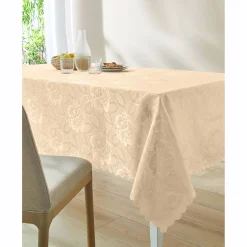 Feesttafel|Tafellaken En Tafelloper<Blancheporte Jacquard tafellaken in damast vanille