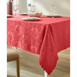 Feesttafel|Tafellaken En Tafelloper<Blancheporte Jacquard tafellaken in damast tomette
