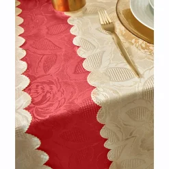 Feesttafel|Tafellaken En Tafelloper<Blancheporte Jacquard tafellaken in damast tomette