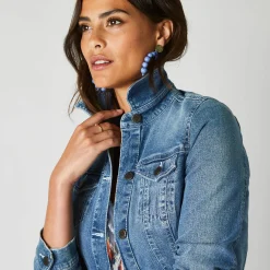 Jas En Mantel<Blancheporte Jasje in jeans met borduursel bleached