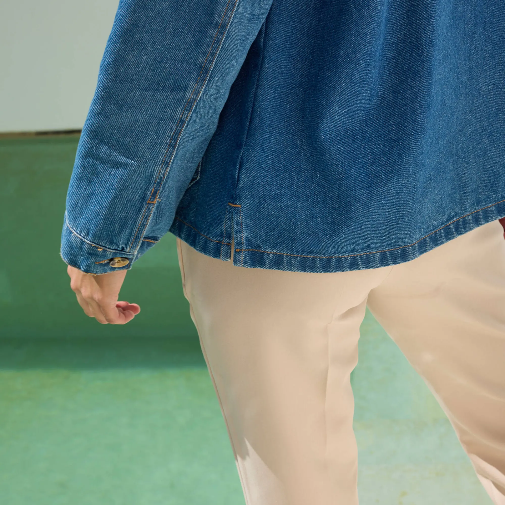 Jas En Mantel<Blancheporte Jasje met knoopsluiting, jeans stone