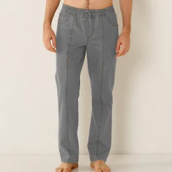 Jeans<Blancheporte Jeans in lichte denim met elastische taille grijs