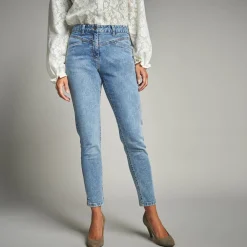 Jeans<Lora Zellini Jeans in nauwsluitend 7/8-model stone used