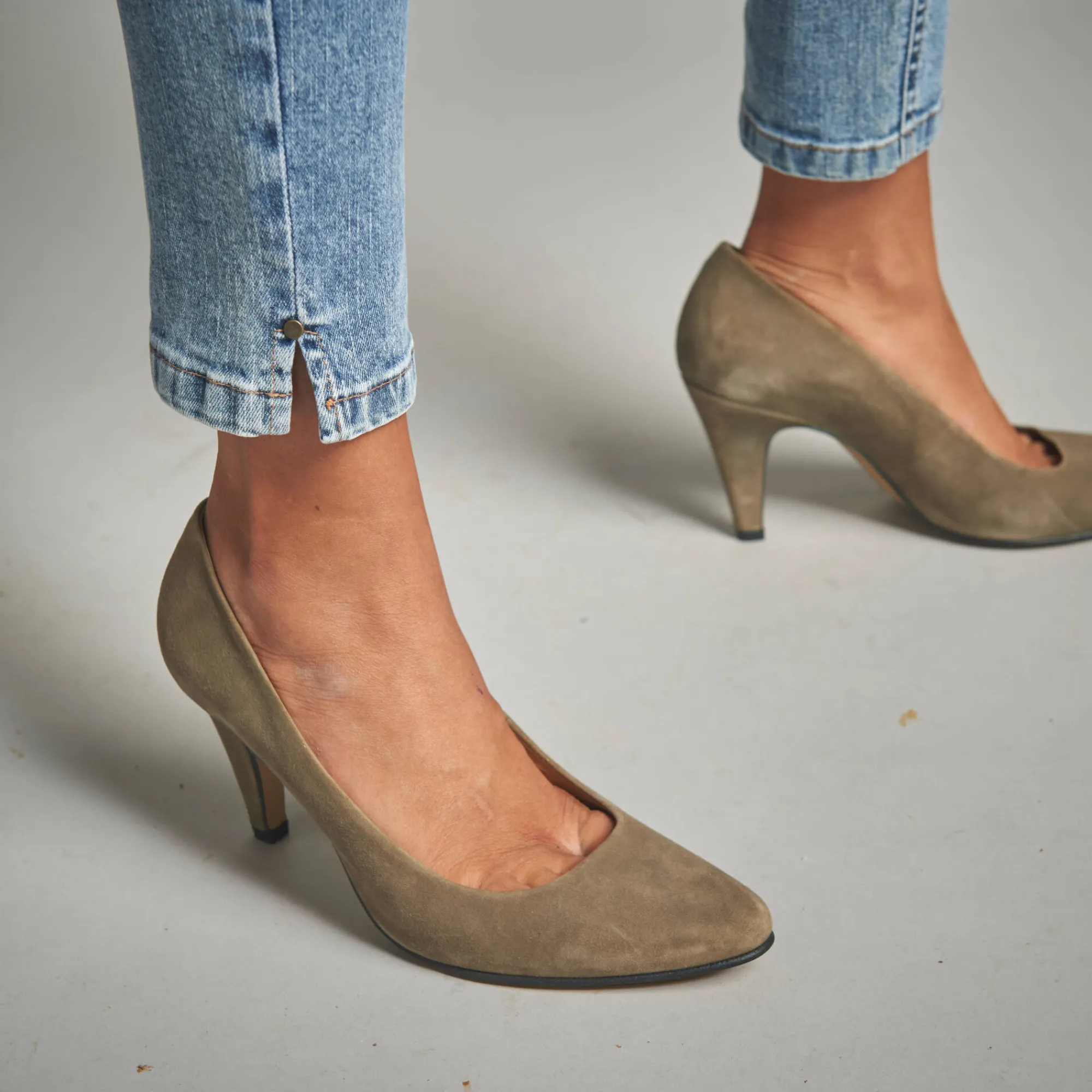 Jeans<Lora Zellini Jeans in nauwsluitend 7/8-model stone used