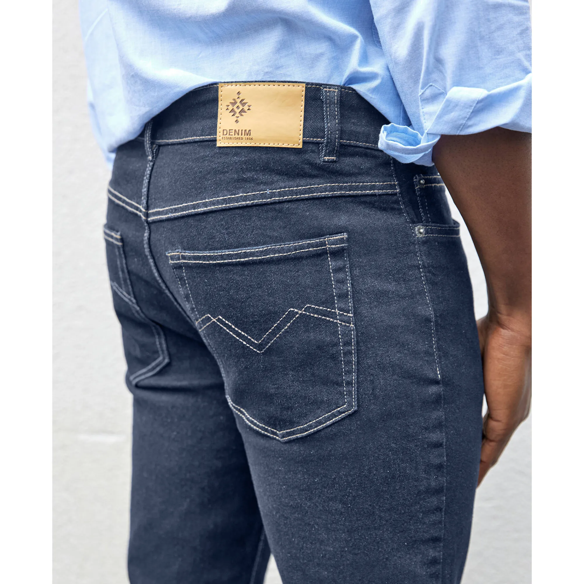 Jeans<Blancheporte Jeans met 5 zakken in rekbaar katoen - binnenpijplengte 82 cm raw