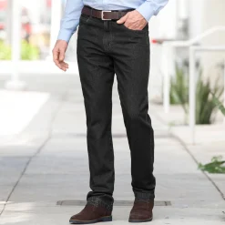 Jeans<Blancheporte Jeans met elastische tailleband opzij - binnenpijplengte 72 cm black
