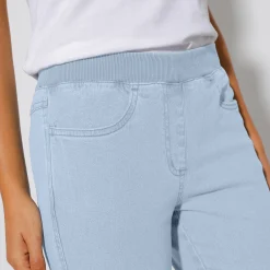 Jeans<Blancheporte 3/4-jeans met elastische taille bleached