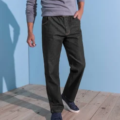 Jeans<Blancheporte Jeans met elastische taille - binnenpijpl. 72 cm black
