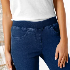 Jeans<Blancheporte 3/4-jeans met elastische taille stone
