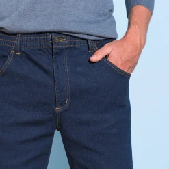 Jeans<Blancheporte Jeans met elastische taille - binnenpijpl. 82 cm raw