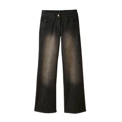 Jeans<Blancheporte Jeans met ruim model, 5 zakken used black