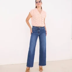 Jeans<Blancheporte Jeans met ruim model, 5 zakken stone
