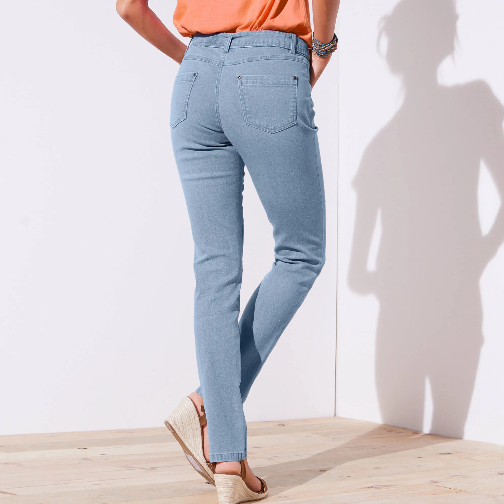 Jeans|Broek<Blancheporte Jeans voor kleine lengtes bleached