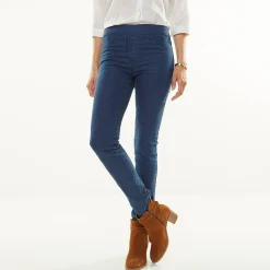 Jeans<Blancheporte Jegging in denim met elastische taille - kleine lengte stone
