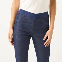 Jeans<Blancheporte Jegging in denim met elastische taille, grote lengte raw