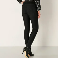 Jeans|Broek<Blancheporte Jegging in denim met elastische taille - kleine lengte black