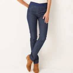 Jeans<Blancheporte Jegging in denim met elastische taille - kleine lengte raw