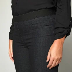 Jeans<Blancheporte Jegging in denim met elastische taille, grote lengte black