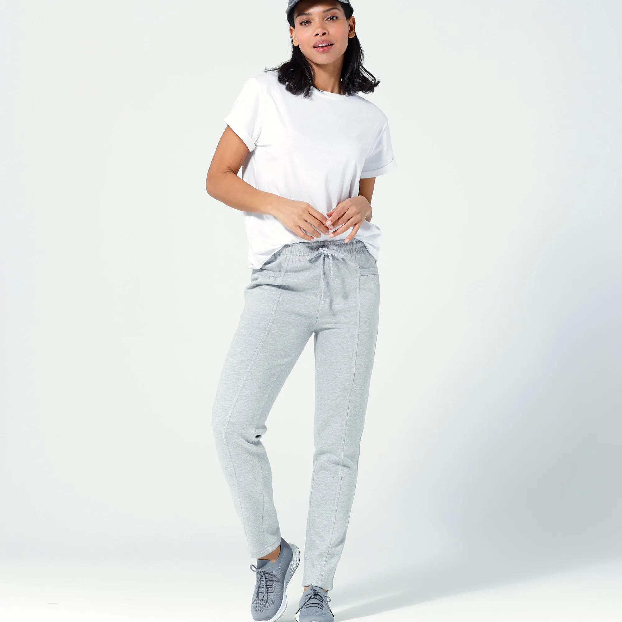 Broek<Blancheporte Joggingbroek chiné grijs