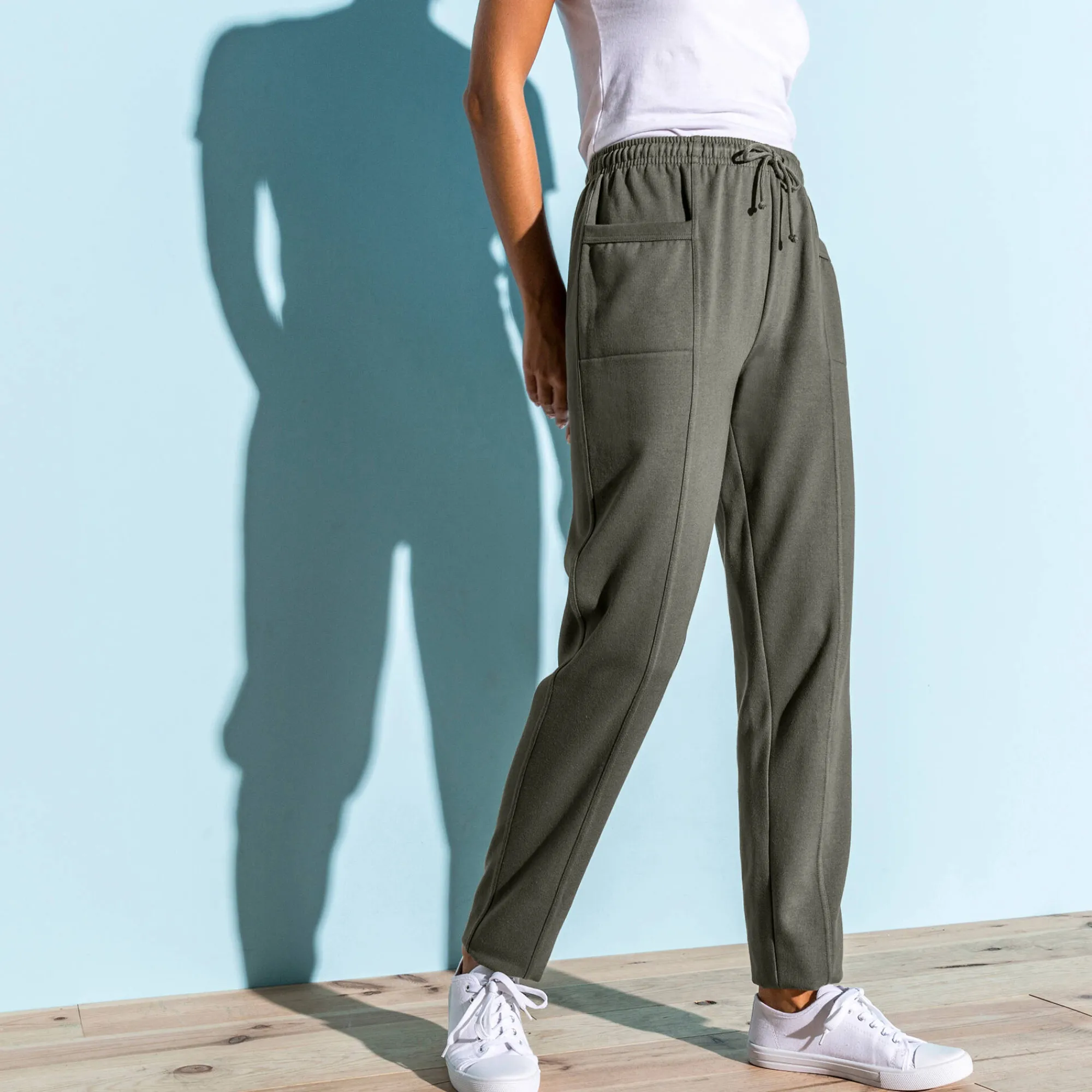 Broek<Blancheporte Joggingbroek kaki